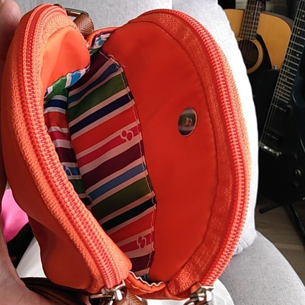 Mimosa Mini Crossbody – Orange – 3-Compartment Organizer - Picture 3 of 13